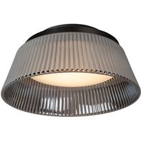 LED-kattovalaisin Lucide Vixi Ø35cm, 17.6W 2900K, savuharmaa