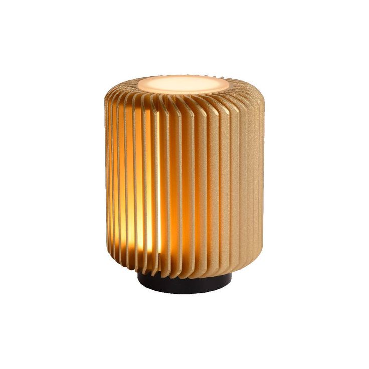 LED-pöytävalaisin Lucide Turbin, 10.6x10.6x13.7cm, 5W, messinki