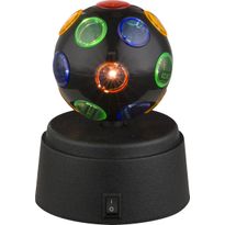 LED-pöytävalaisin Globo Disco, Ø9cm