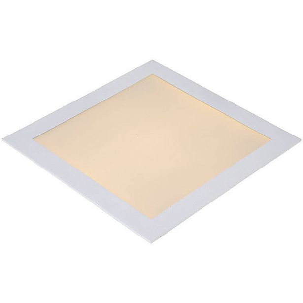 Upotettava valaisin Lucide Brice-LED, 30W, 230V, 3000K, 1957lm, IP40, valkoinen