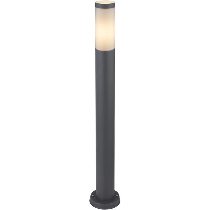 Ulkopylväsvalaisin Globo Boston, IP44, 80cm, antrasiitti
