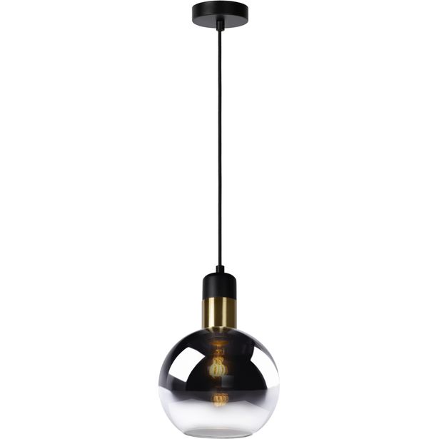 Riippuvalaisin Lucide Julius, Ø20 cm, savunharmaa