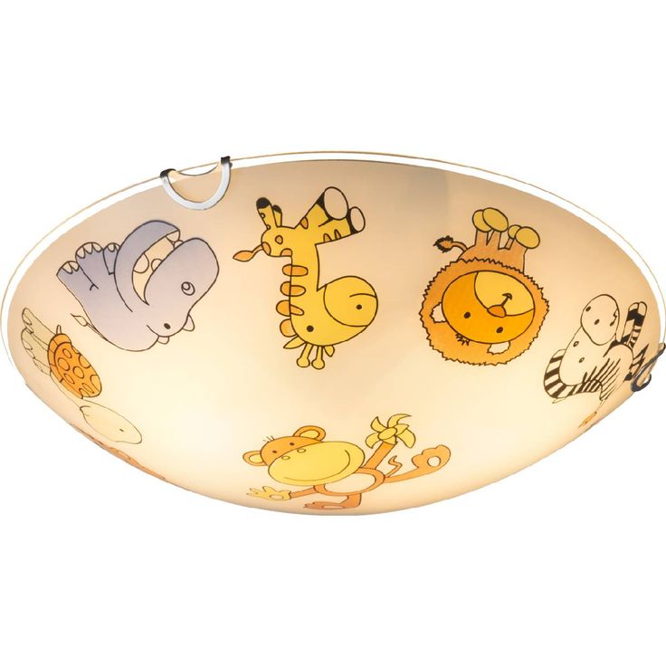 Kattovalaisin Globo Kiddy Viidakko, Ø30x6.5cm, 60W, monivärinen