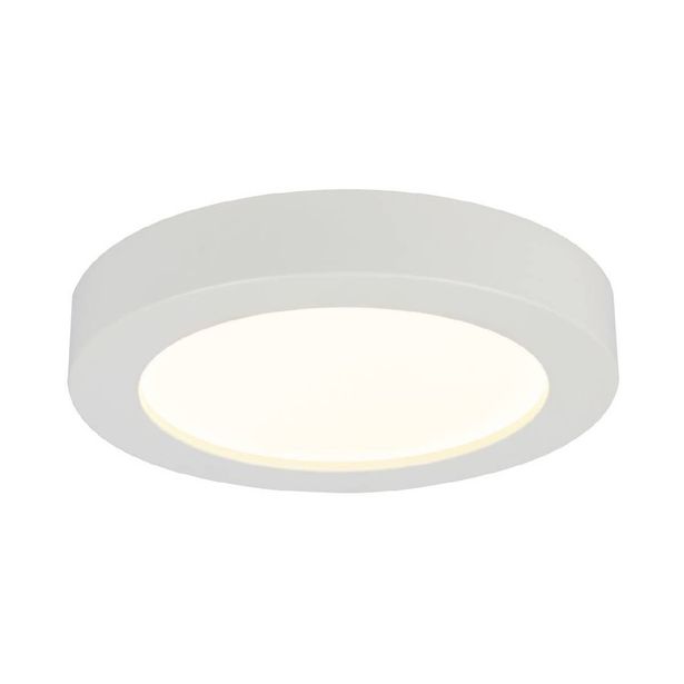 LED-plafondi Globo Paula, Ø17.7cm, 12W, valkoinen