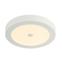 LED-kattovalaisin Globo Paula, Ø22.6x3.5cm, 18W, liiketunnistimella, valkoinen