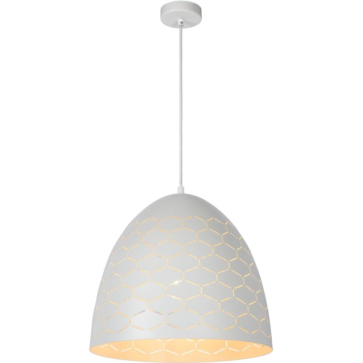 Riippuvalaisin Lucide Galla, Ø40 cm, valkoinen