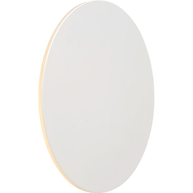 Seinävalaisin Lucide Eklyps LED, Ø25 cm, 1x8W, valkoinen