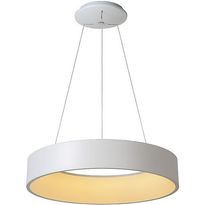 LED-riippuvalaisin Lucide Talowe, 42W, 230V, IP20, Ø 600mm, valkoinen