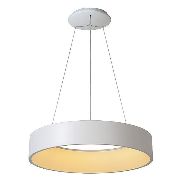 LED-riippuvalaisin Lucide Talowe, 42W, 230V, IP20, Ø 600mm, valkoinen