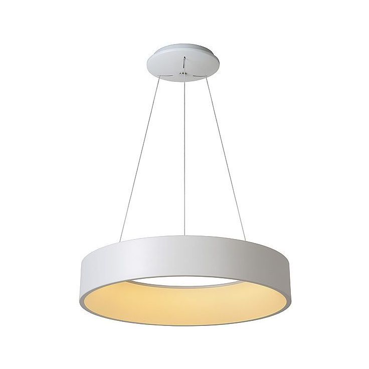 LED-riippuvalaisin Lucide Talowe, 42W, 230V, IP20, Ø 600mm, valkoinen