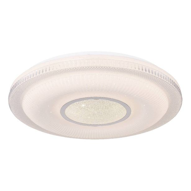 LED-plafondi Globo Magnifique, Ø50cm, 30W, himmennettävä, valkoinen