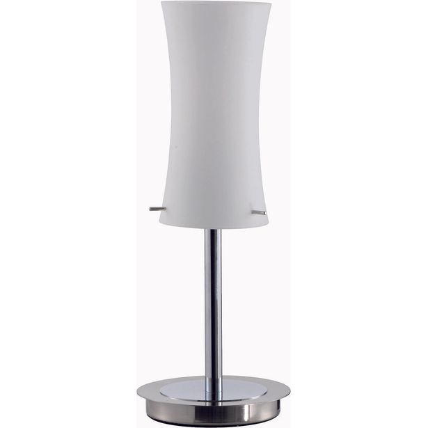 Pöytävalaisin Paul Neuhaus Lory, 40W, 230V, IP20, Ø 170mm, harjattu teräs