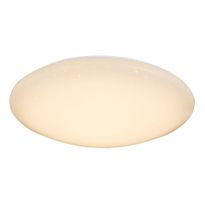 LED-plafondi Globo Atreju, Ø49cm, 48W, himmennettävä, valkoinen