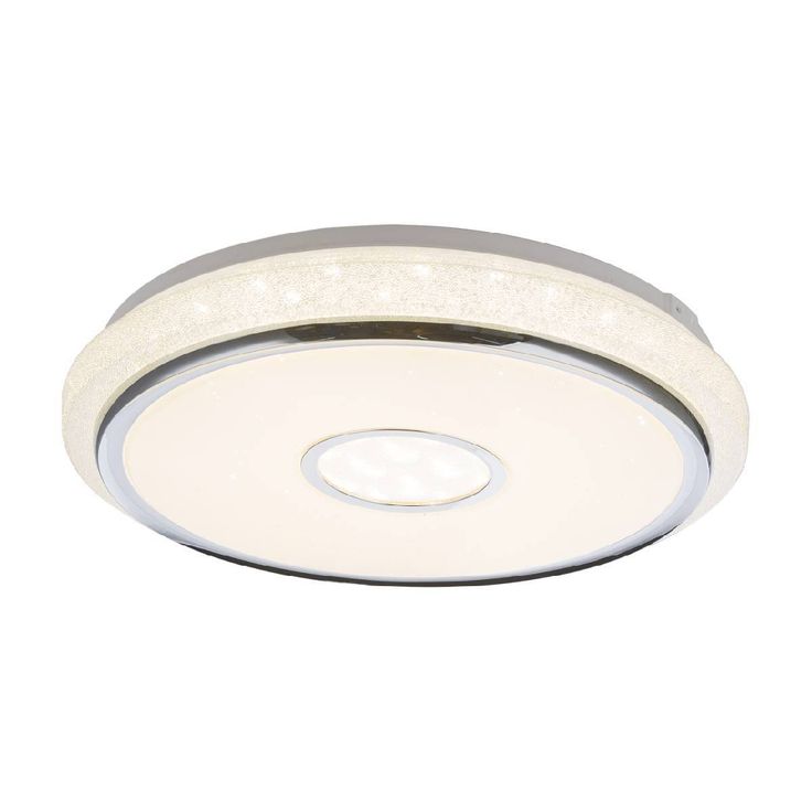 LED-plafondi Globo Dani, Ø50cm, 40W, himmennettävä, valkoinen