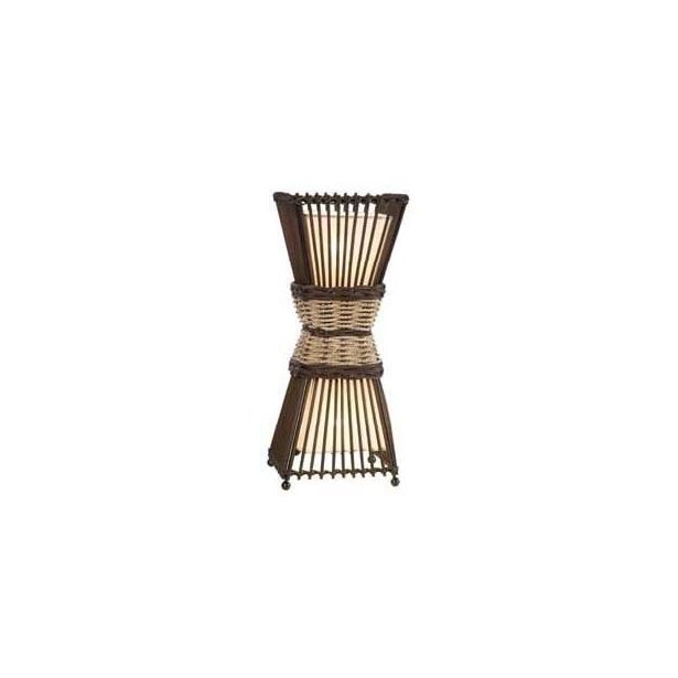 Pöytävalaisin Nino Bamboo, 2x40W, 230V, IP20, ruskea
