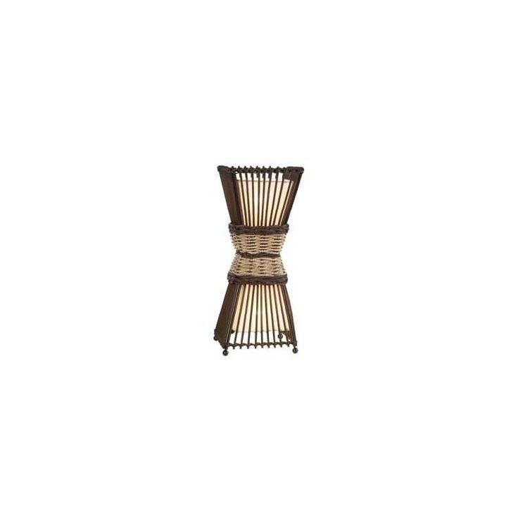 Pöytävalaisin Nino Bamboo, 2x40W, 230V, IP20, ruskea