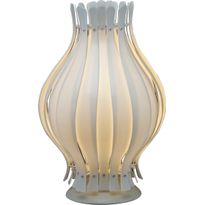 Pöytävalaisin FocusLight Oslo, 60W, 230V, IP20, Ø 330mm, valkoinen