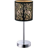 Pöytävalaisin FocusLight Metsä, E14 max.40W, musta
