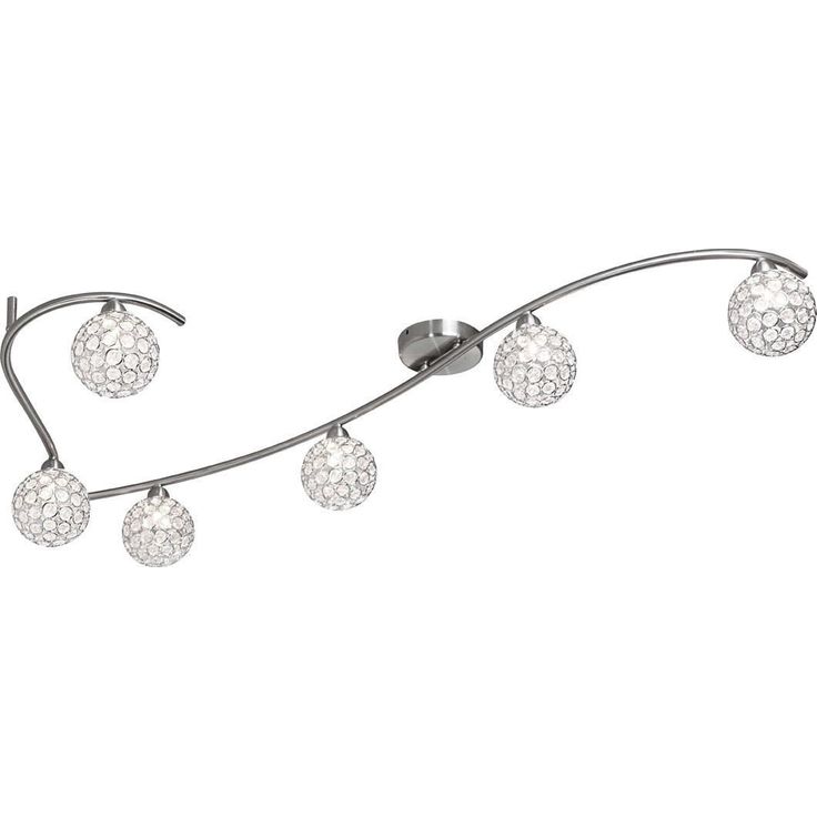 Kattovalaisin Globo Azalea, 6x33W, 230V, IP20, matta nikkeli