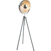Lattiavalaisin Globo Miram, 60W, IP20, 1790mm Ø 690mm, metalli, betoninharmaa