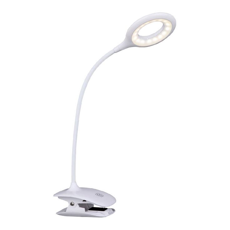 LED-klipsivalaisin Globo Pia, 3W, valkoinen