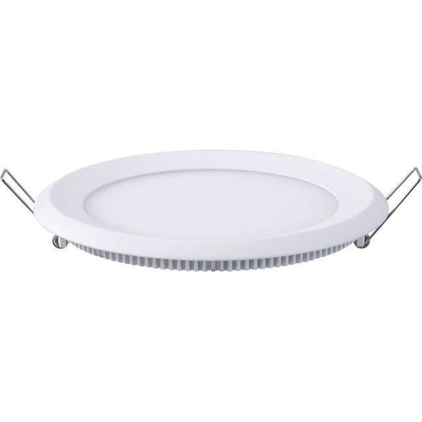 Upotettava valaisin FocusLight Slim LED, 15W, 230V, 3000K, 900lm, IP44, Ø 180mm, valkoinen