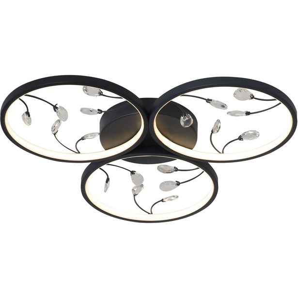 Kattovalaisin FocusLight Rings Ø62cm, 3x10W, CCT, himmennys, musta