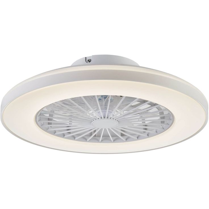 Kattotuuletinvalaisin FocusLight Panama Ø50cm, CCT, valkoinen