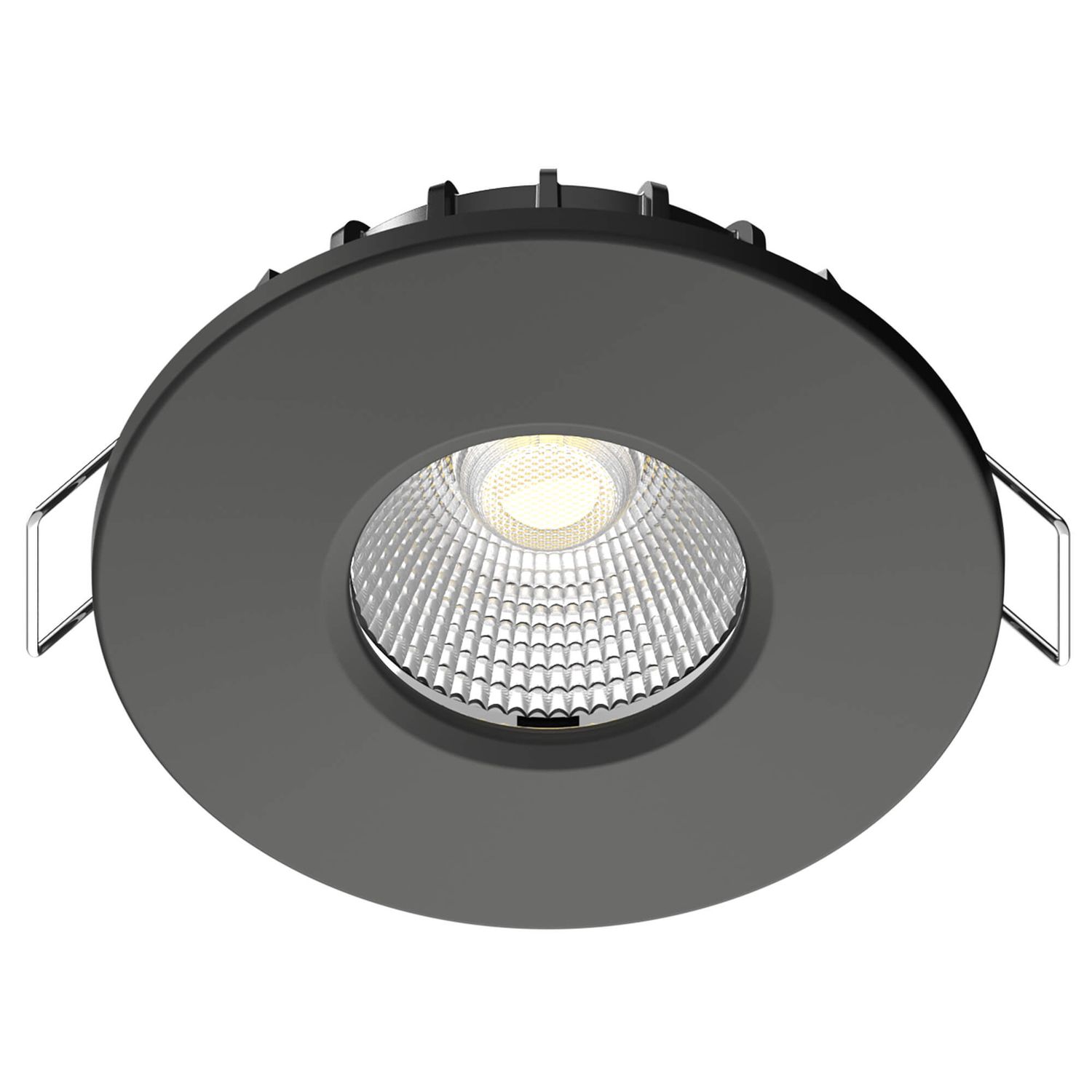 LED-alasvalo FocusLight Halo, 3 CCT, IP65/IP20, musta