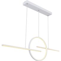 LED-riippuvalaisin Globo Barral, CCT, valkoinen