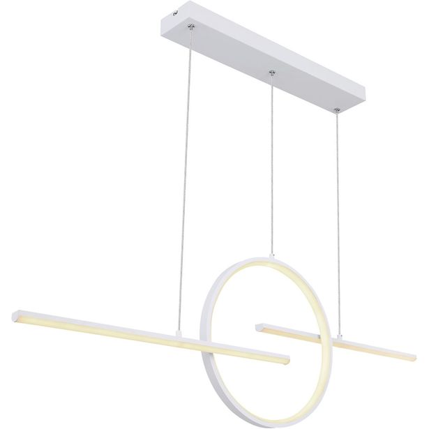 LED-riippuvalaisin Globo Barral, CCT, valkoinen