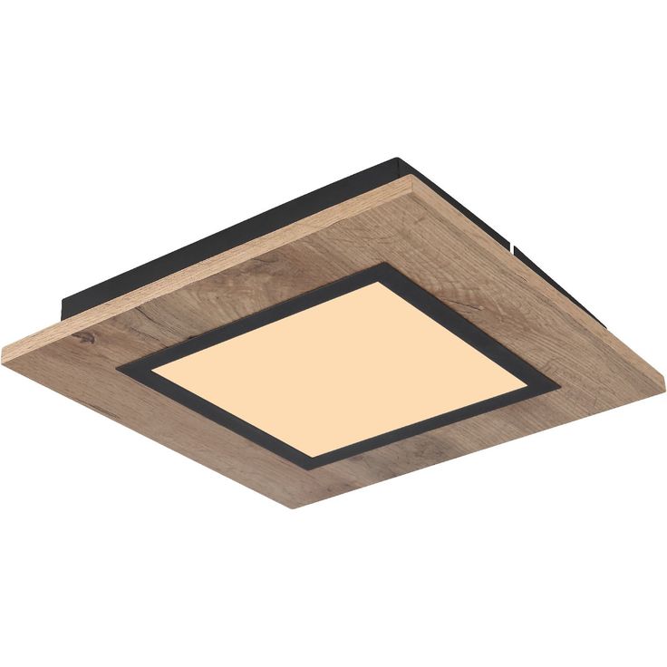 Kattovalaisin Globo Lea 30x30cm, 12W, 3000K, ruskea/opaali