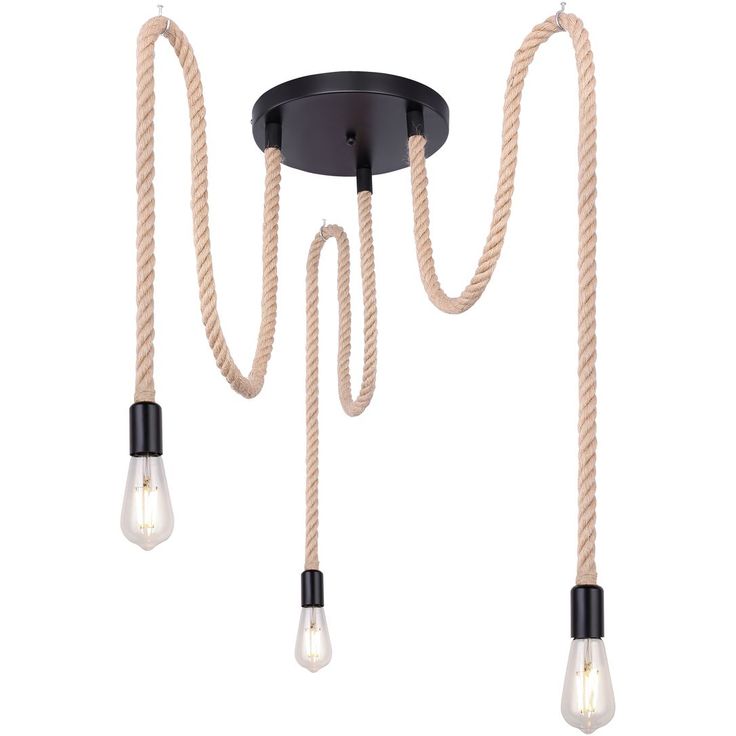 Riippuvalaisin Globo Ulleu, 3xE27, musta/beige
