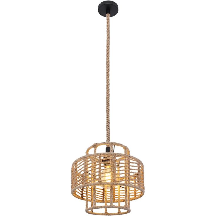Riippuvalaisin Globo Ulleu, Ø35cm, musta/beige