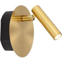 Seinävalaisin Lucide Jolijn Ø10.2cm, USB-ladattava, magneettikiinnitys