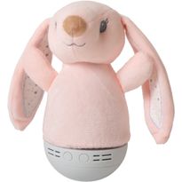 Pöytävalaisin Lucide Dolly Pupu, 11x10cm, IP20, 3W, vaaleanpunainen