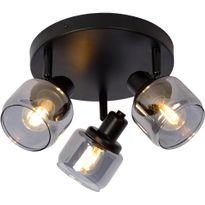 Kattospotti Lucide Bjorn, Ø38cm, IP20, musta