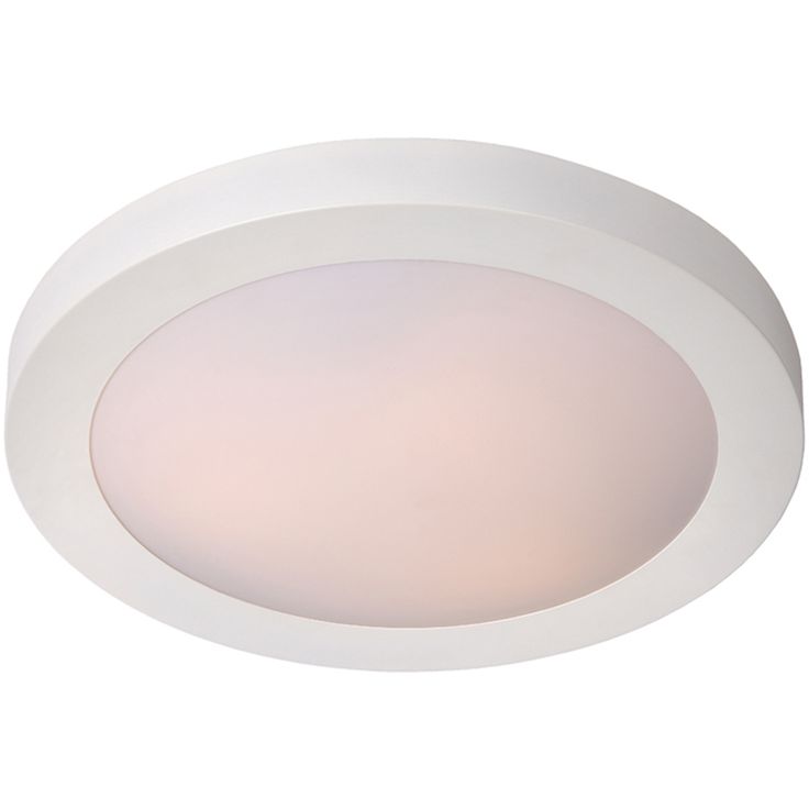 Kattovalaisin Lucide Fresh, Ø27 cm, IP44, valkoinen