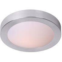 Kattovalaisin Lucide Fresh, Ø35 cm, IP44, satiinikromi