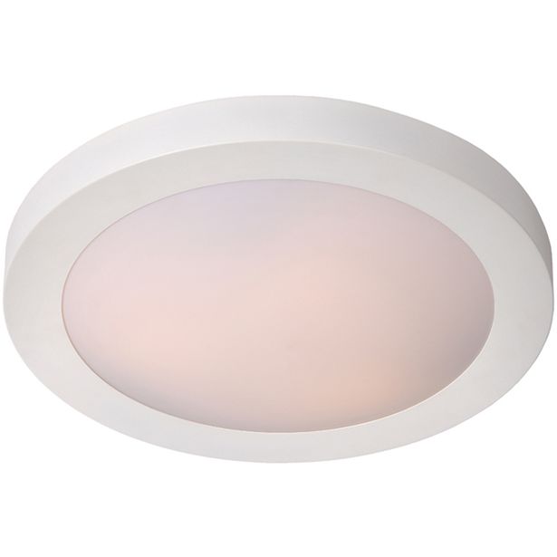 Kattovalaisin Lucide Fresh, Ø35 cm, IP44, valkoinen