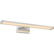 Seinävalaisin Lucide Onno LED, 1x8W, IP44, satiinikromi