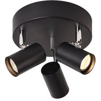 Kattospottivalaisin FocusLight Nordic 3-osainen GU10 musta