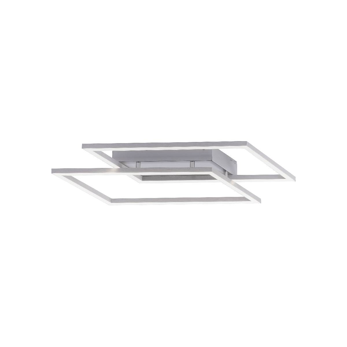 LED-kattovalaisin Paul Neuhaus Inigo, 24.2x53.8cm, 12W, himmennettävä, harjattu teräs