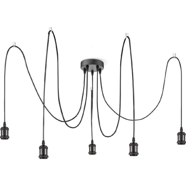 Riippuvalaisin Globo Oliver A31-5, Ø200cm, 40W, musta