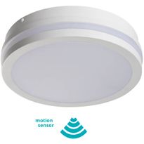 LED-kattovalaisin Kanlux Beno, liiketunnistimella, IP54, Ø26cm, eri värejä