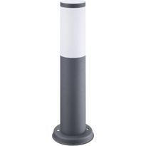 Pylväsvalaisin Polux Oslo matala, 20W, 230V, IP44, Ø 76 mm, harmaa