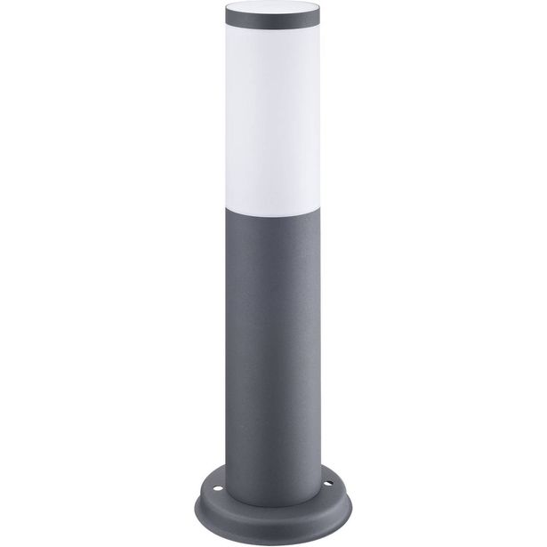 Pylväsvalaisin Polux Oslo matala, 20W, 230V, IP44, Ø 76 mm, harmaa