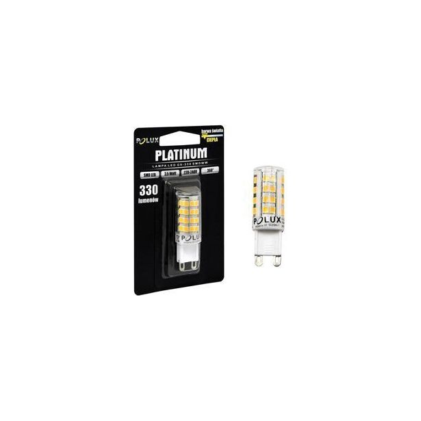 LED-lamppu Polux G9, 3,5W, IP20, Ø 16mm, valkoinen, 5kpl