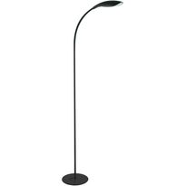LED-lattiavalaisin FocusLight Alien, 6,5W, 230V, IP20, Ø 200mm, musta