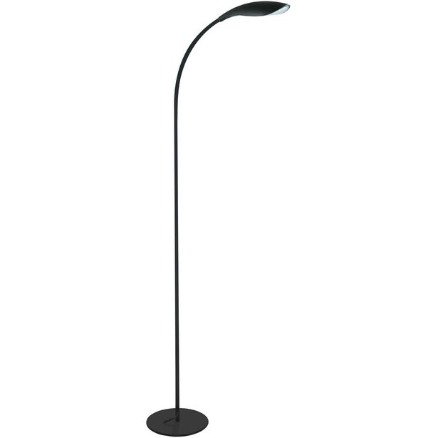 LED-lattiavalaisin FocusLight Alien, 6,5W, 230V, IP20, Ø 200mm, musta
